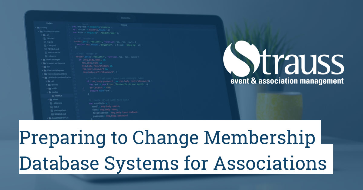 Preparing to change membership database systems graphic